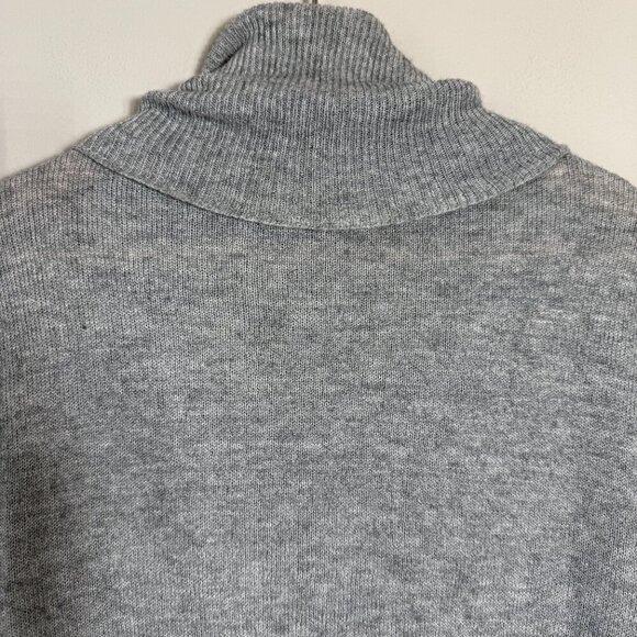Anthropologie Sparrow Bell Sleeve Wool Turtleneck Sweater Pullover Womens M Gray - Picture 10 of 12